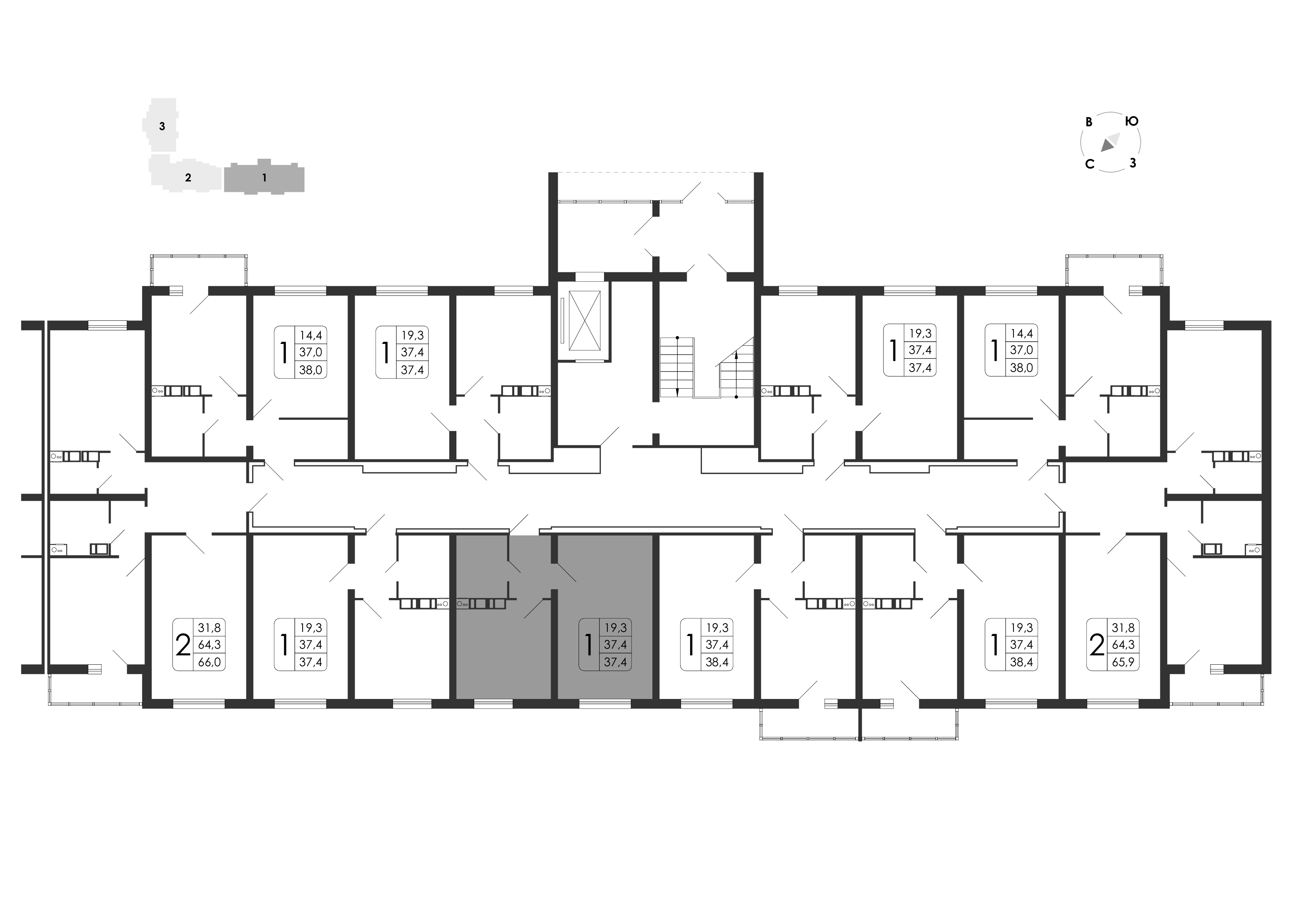1-комнатная квартира, 37.4 кв.м, Счастье, изображение-18
