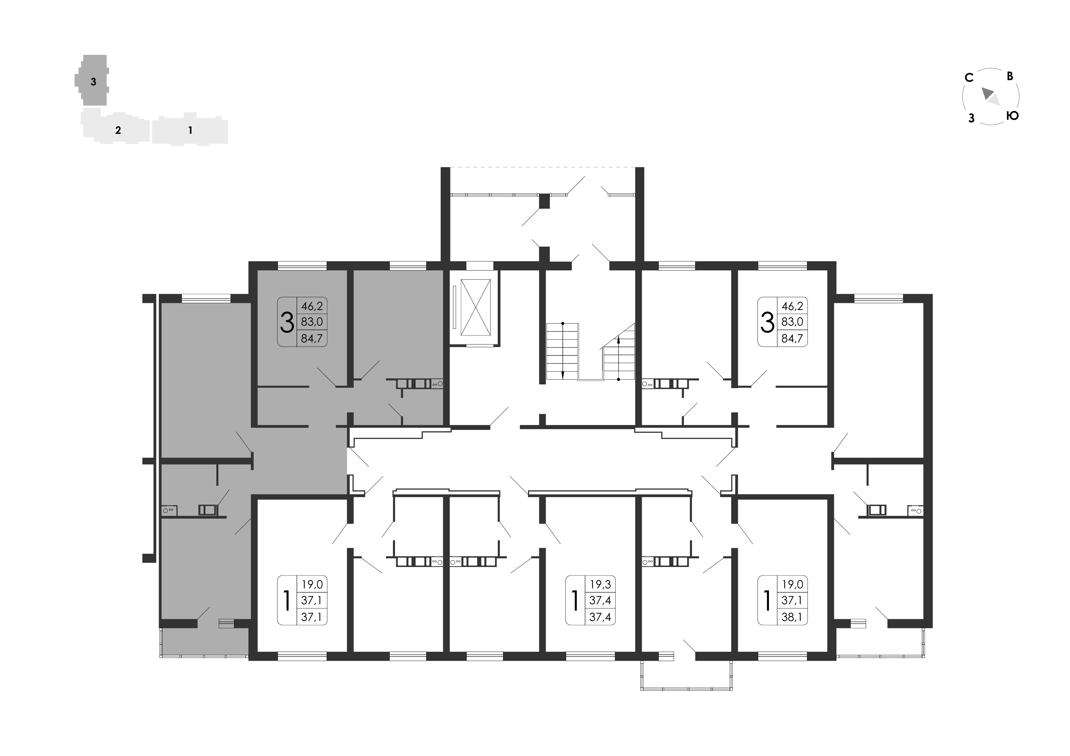 3-комнатная квартира, 84.7 кв.м, Счастье, изображение-20
