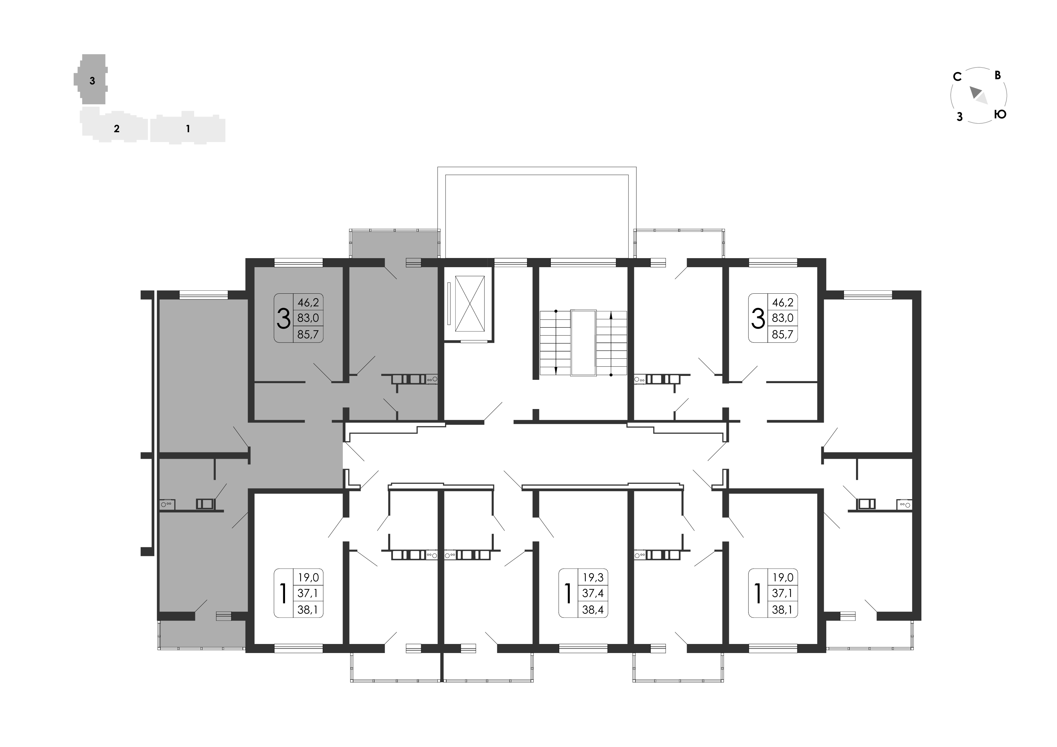 3-комнатная квартира, 85.7 кв.м, Счастье, изображение-14