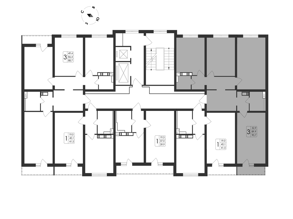 3-комнатная квартира, 90.7 кв.м, Май, изображение-27