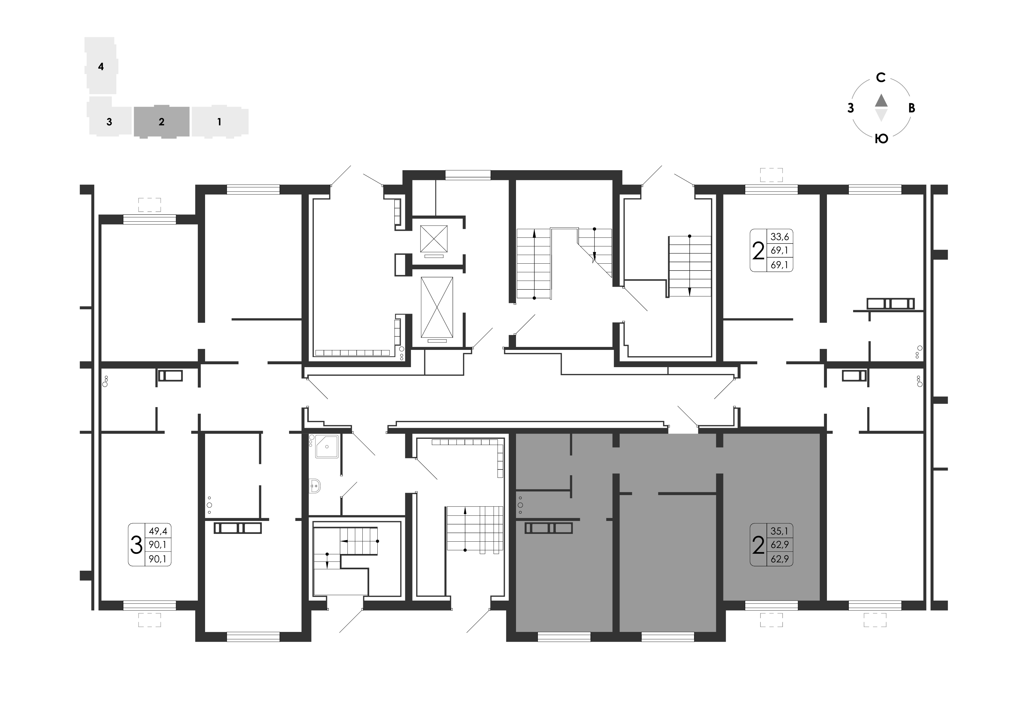 2-комнатная квартира, 62.9 кв.м, Яблоневые сады, изображение-10