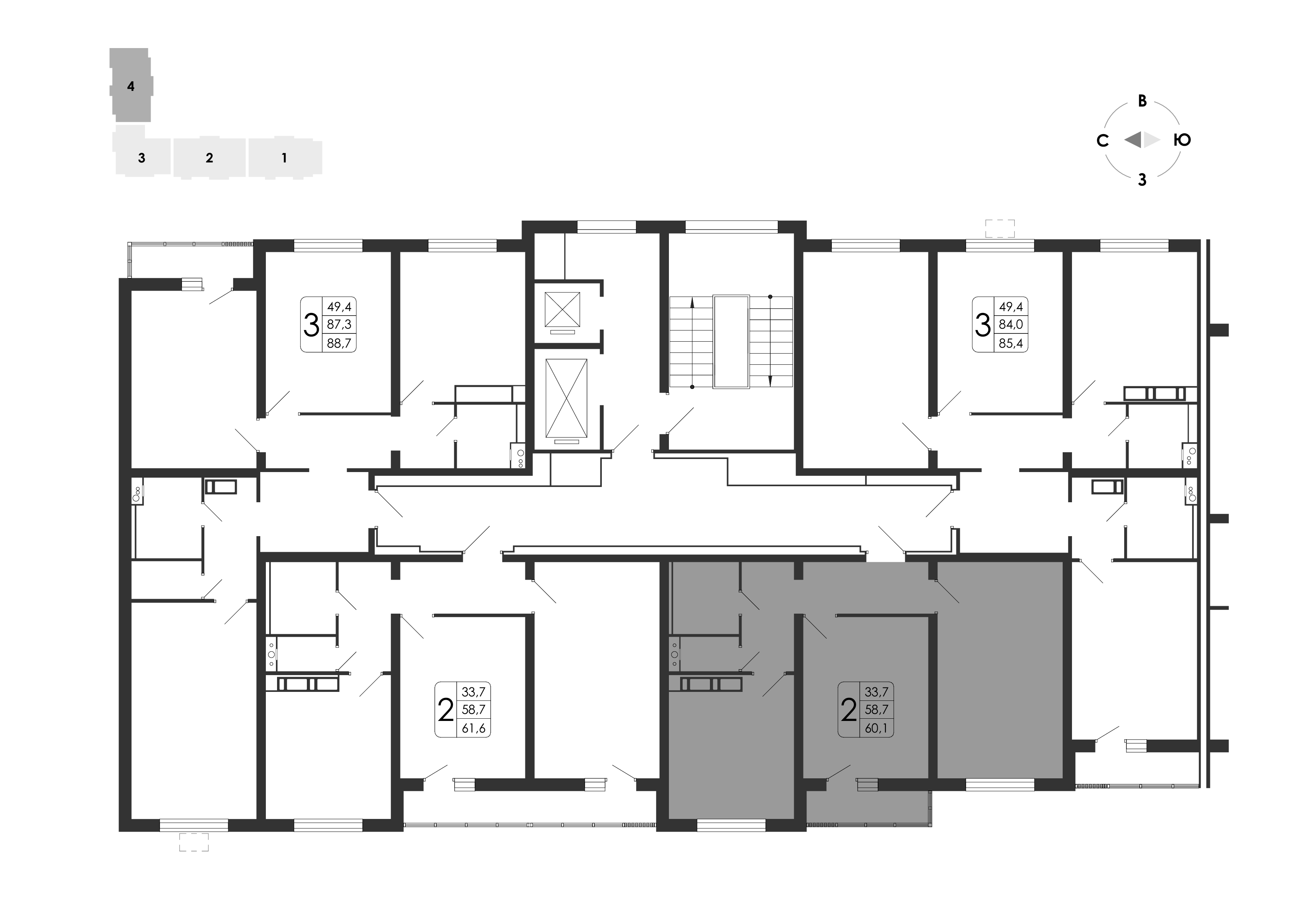 2-комнатная квартира, 60.1 кв.м, Яблоневые сады, изображение-12
