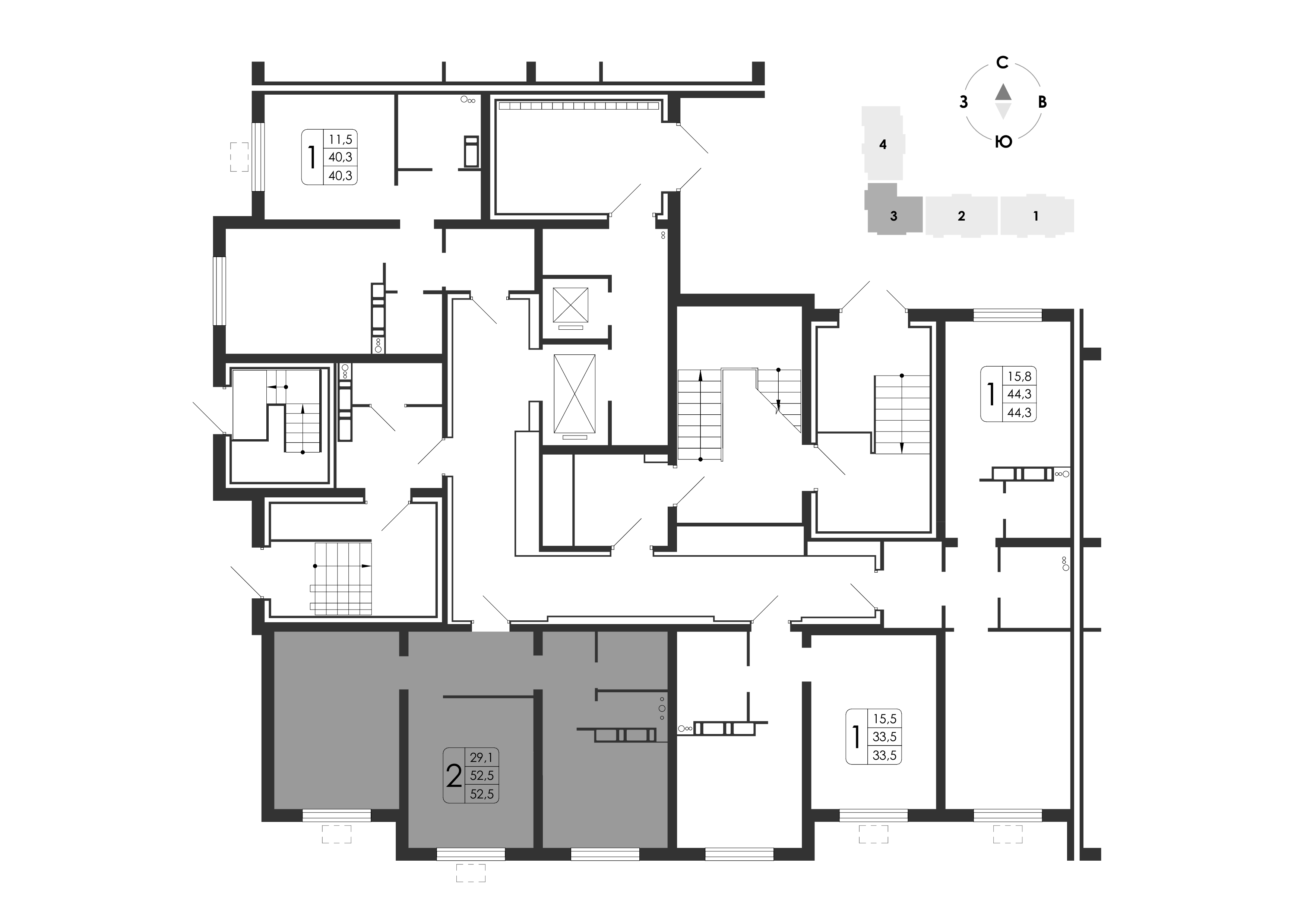 2-комнатная квартира, 52.5 кв.м, Яблоневые сады, изображение-10