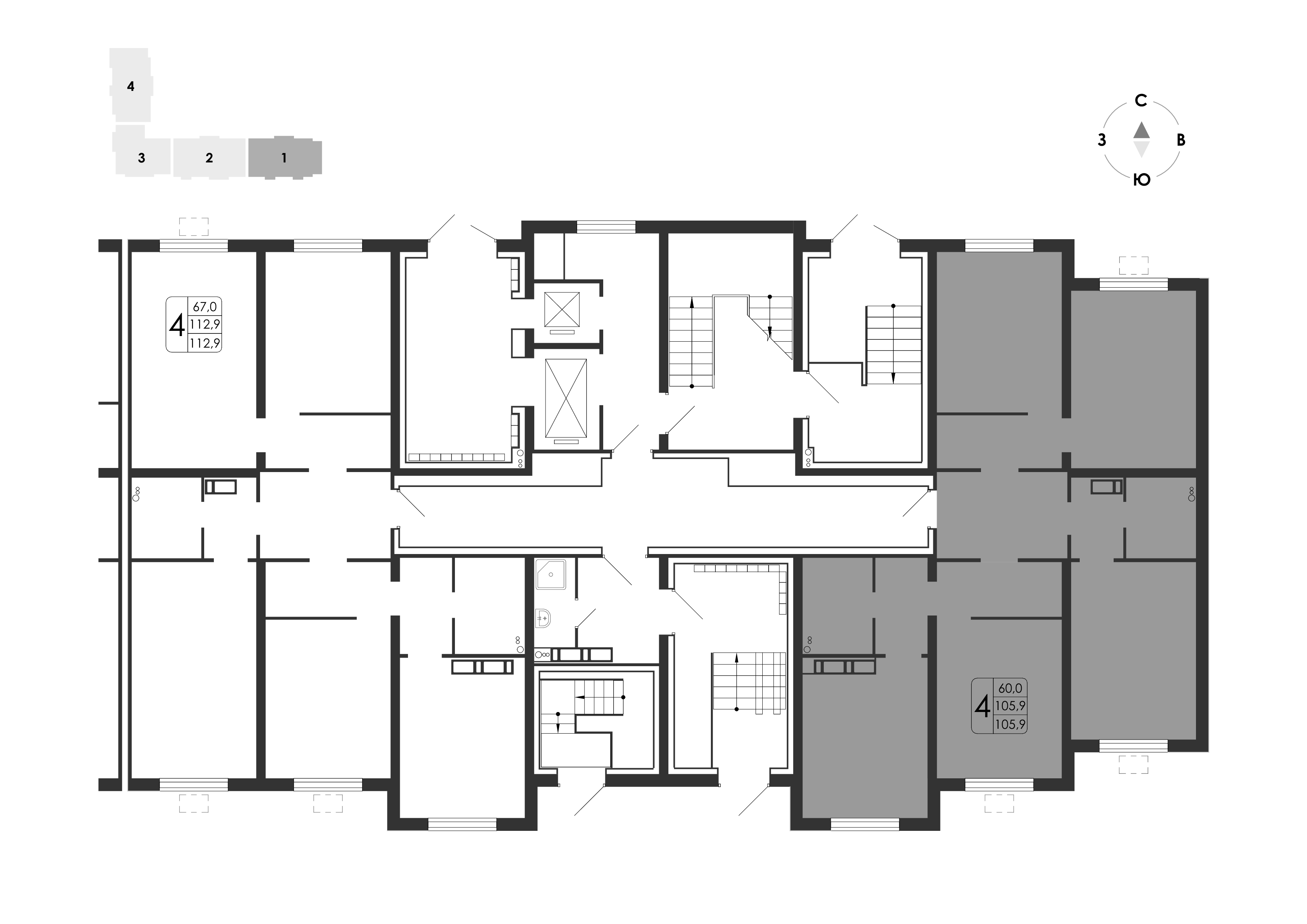 4-комнатная квартира, 105.9 кв.м, Яблоневые сады, изображение-10